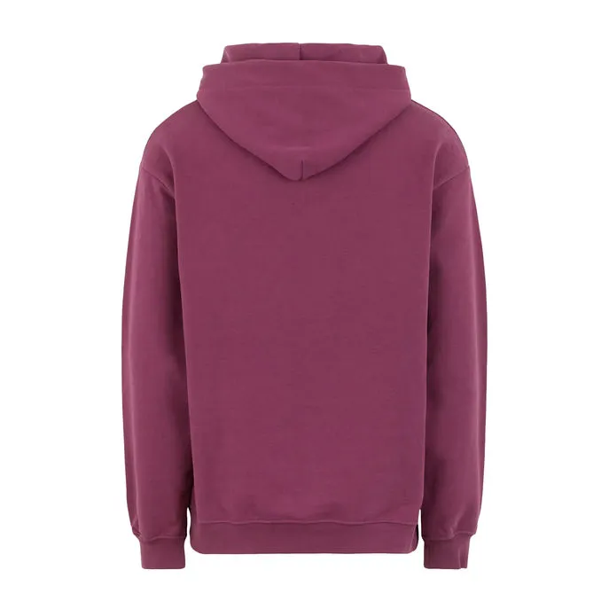 SWEATSHIRT WITH CAP AND LOGO Man Grape Wine