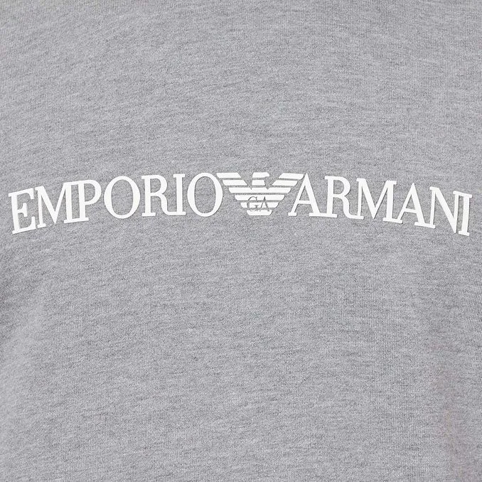 SWEATSHIRT WITH LOGO LETTERING Man Grey