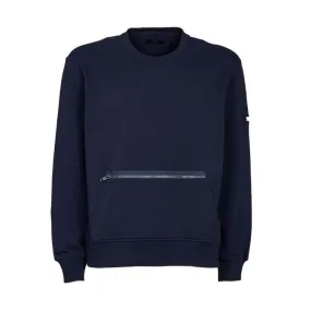 SWEATSHIRT WITH ZIP POCKET POCKET Man Navy