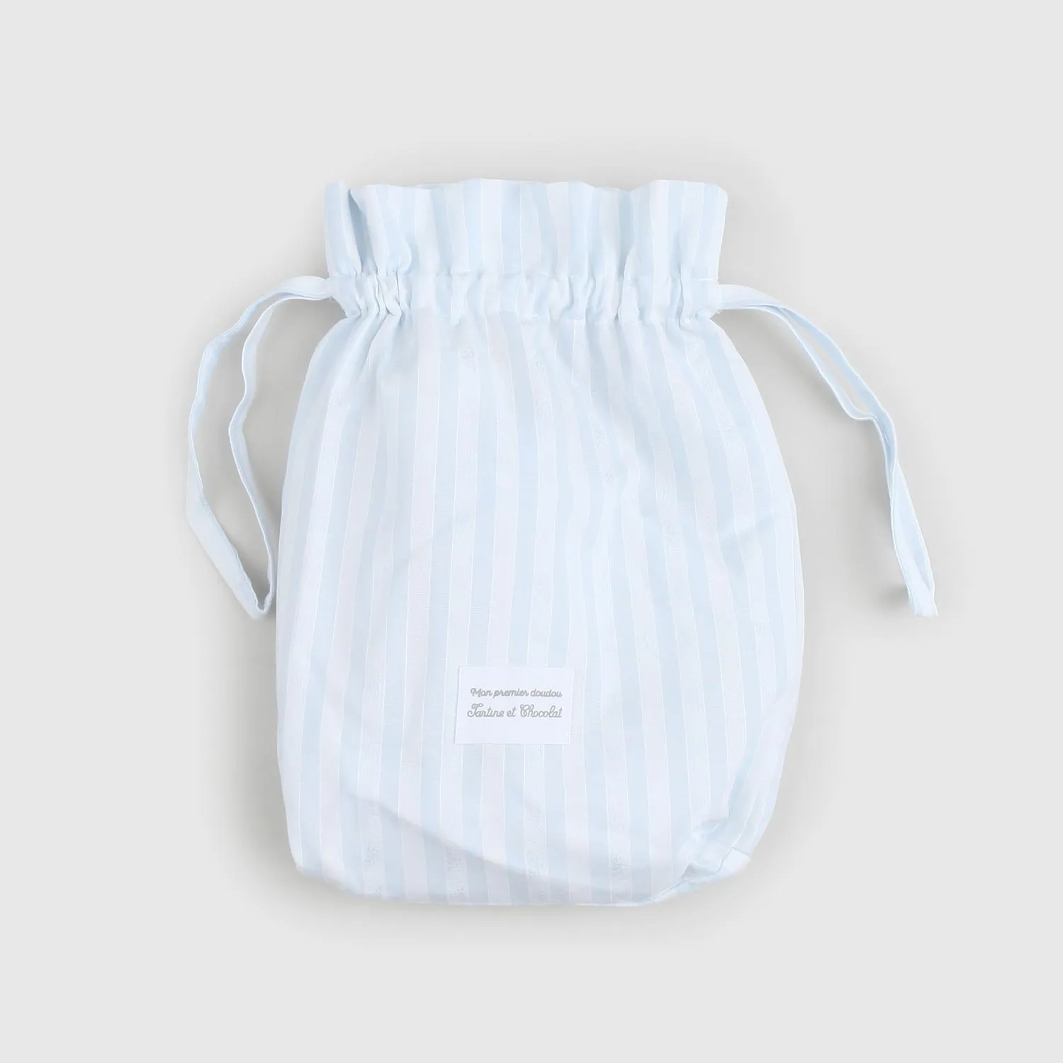 Tartine Et Chocolat White And Light Blue Cotton Onesie With Bunny