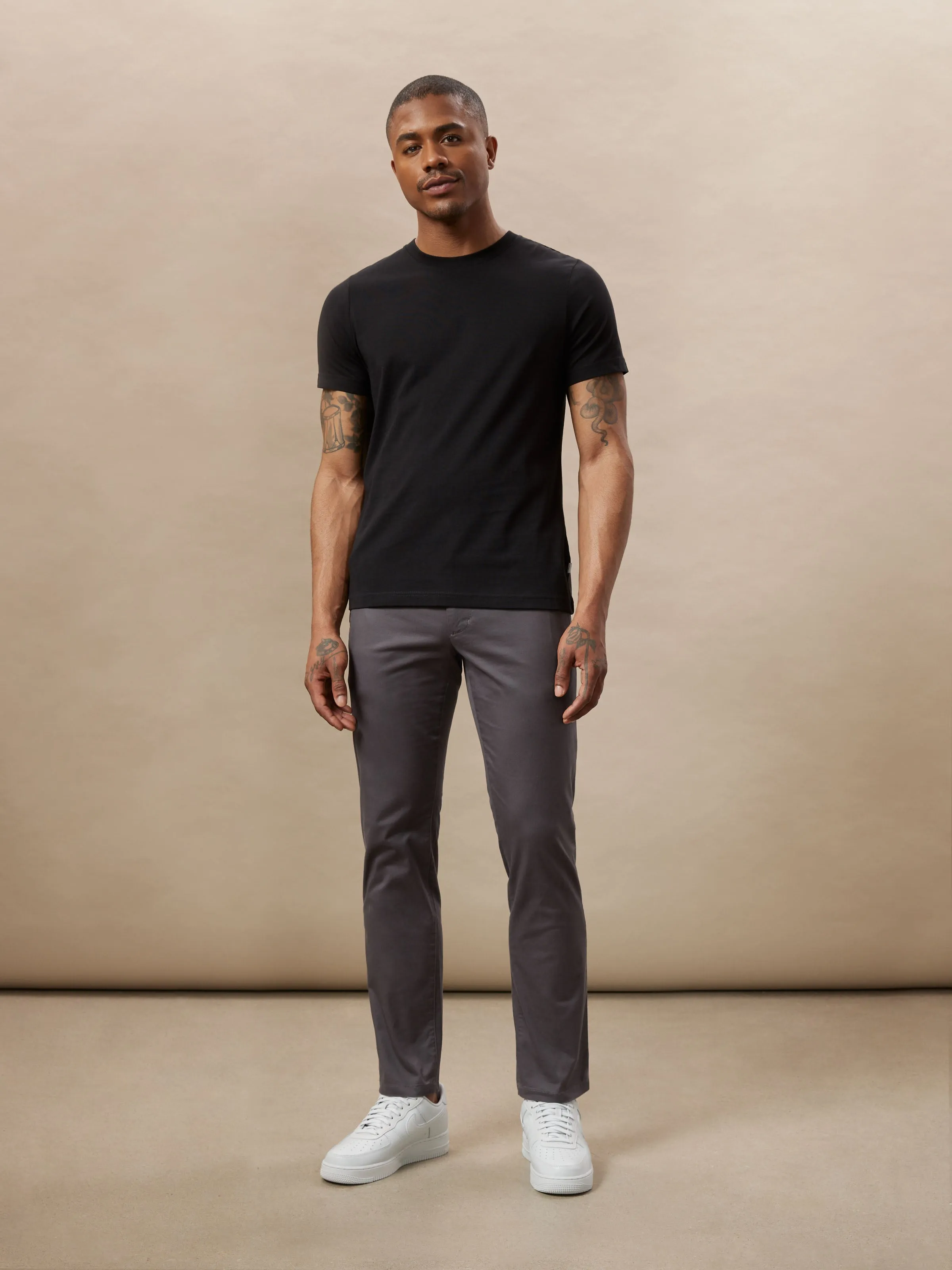 The Brunswick Slim Chino Pant in Iron Grey