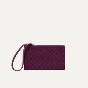 The Wallet Wristlet in Plum Purple