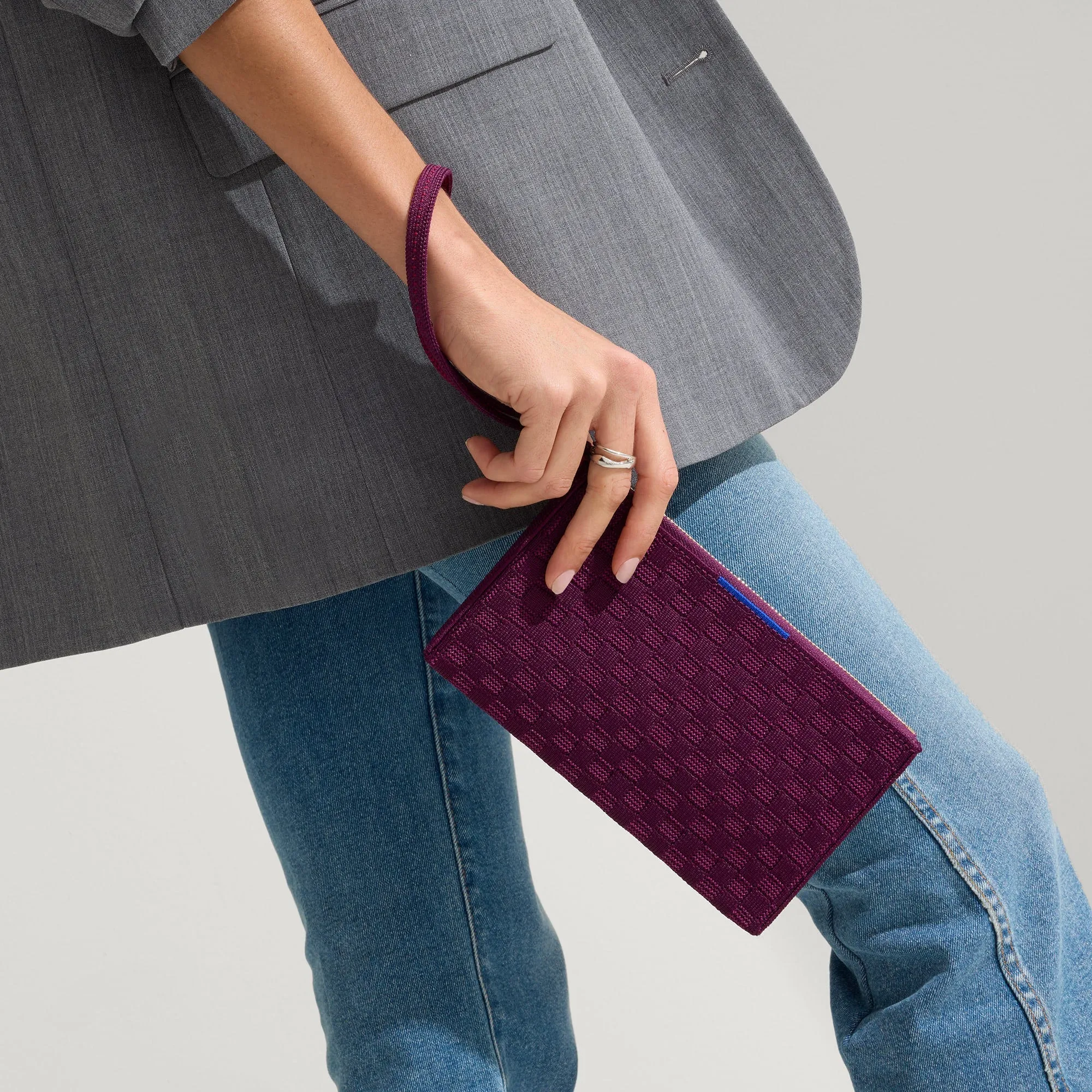 The Wallet Wristlet in Plum Purple