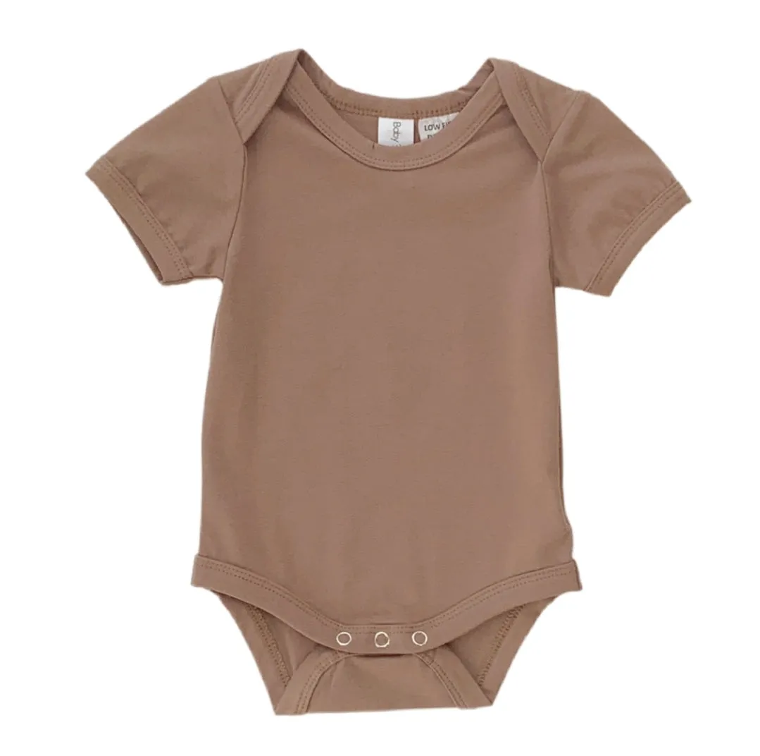 TLB mamas boy for life onesie mocha