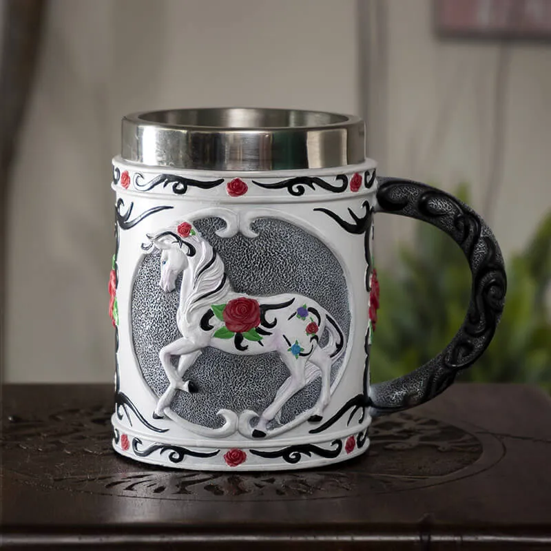 Trail of Painted Ponies - Tribal Rose Tankard