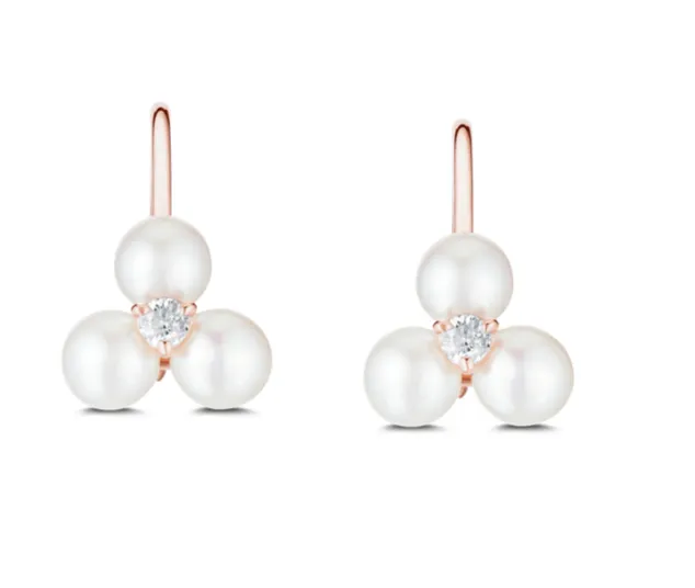 Tri Pearl Earrings