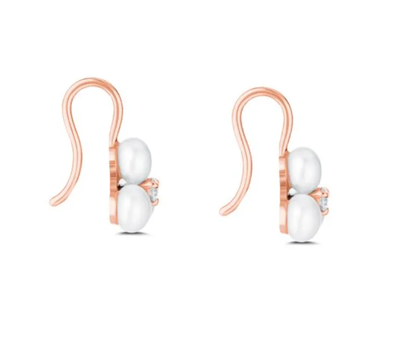 Tri Pearl Earrings