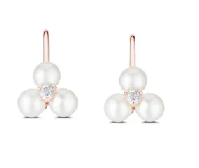 Tri Pearl Earrings