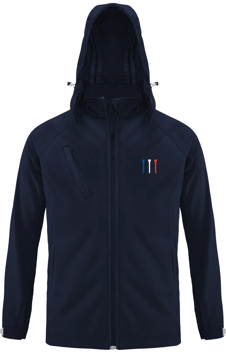 Veste Softshell tees Bleu Blanc Rouge homme