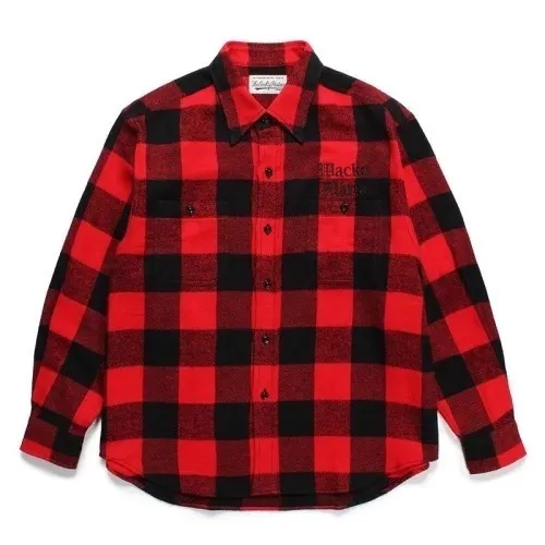 WACKO MARIA  |Other Plaid Patterns Street Style Long Sleeves Cotton Shirts