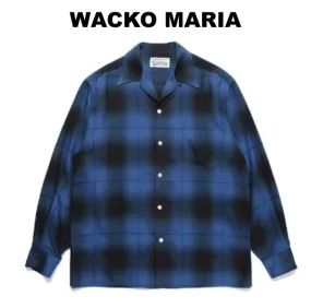 WACKO MARIA  |Other Plaid Patterns Street Style Long Sleeves Shirts