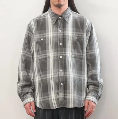 WACKO MARIA  |Other Plaid Patterns Unisex Street Style Long Sleeves Cotton