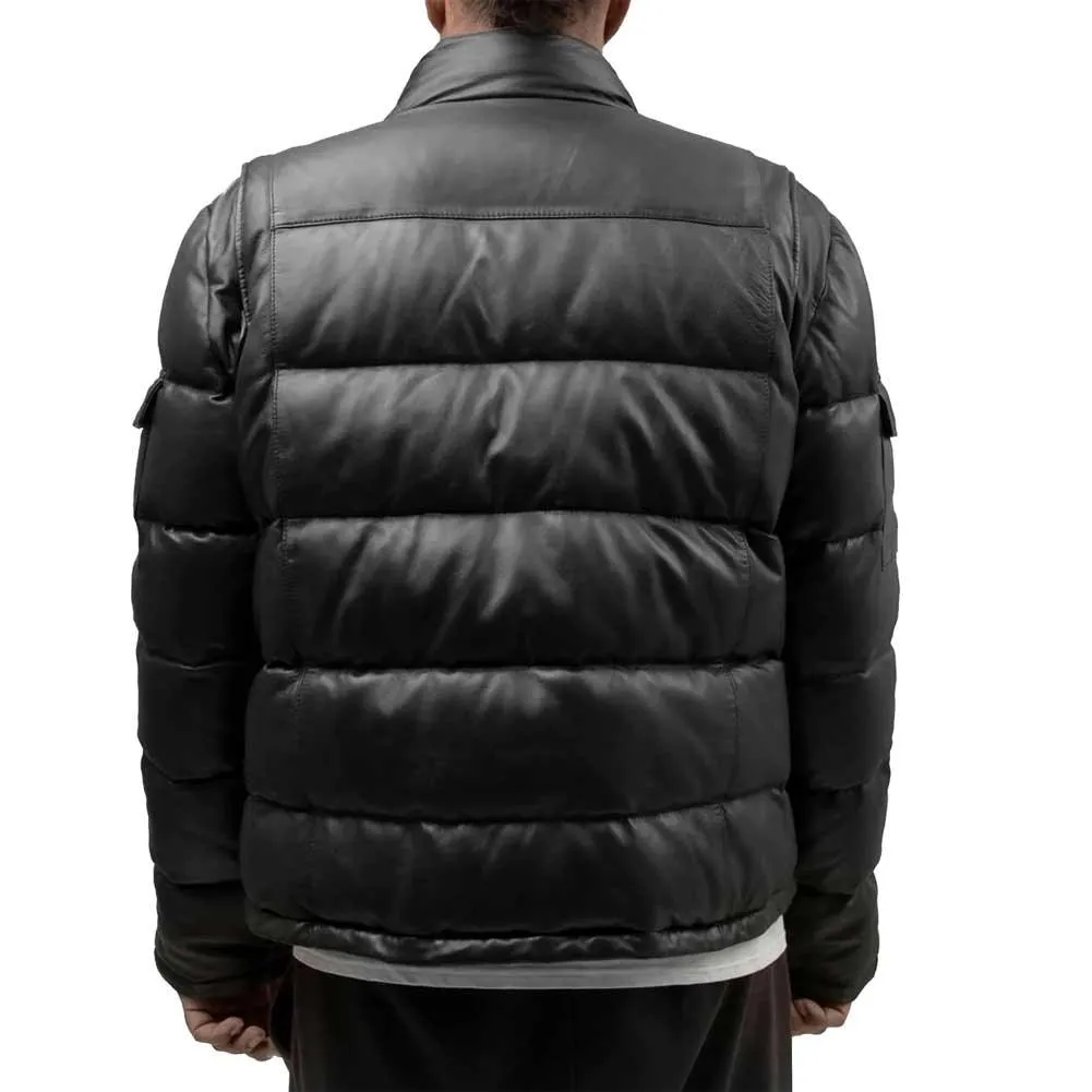 Whet Blu Mens Jace Lambskin Goose Down Puffer Jacket