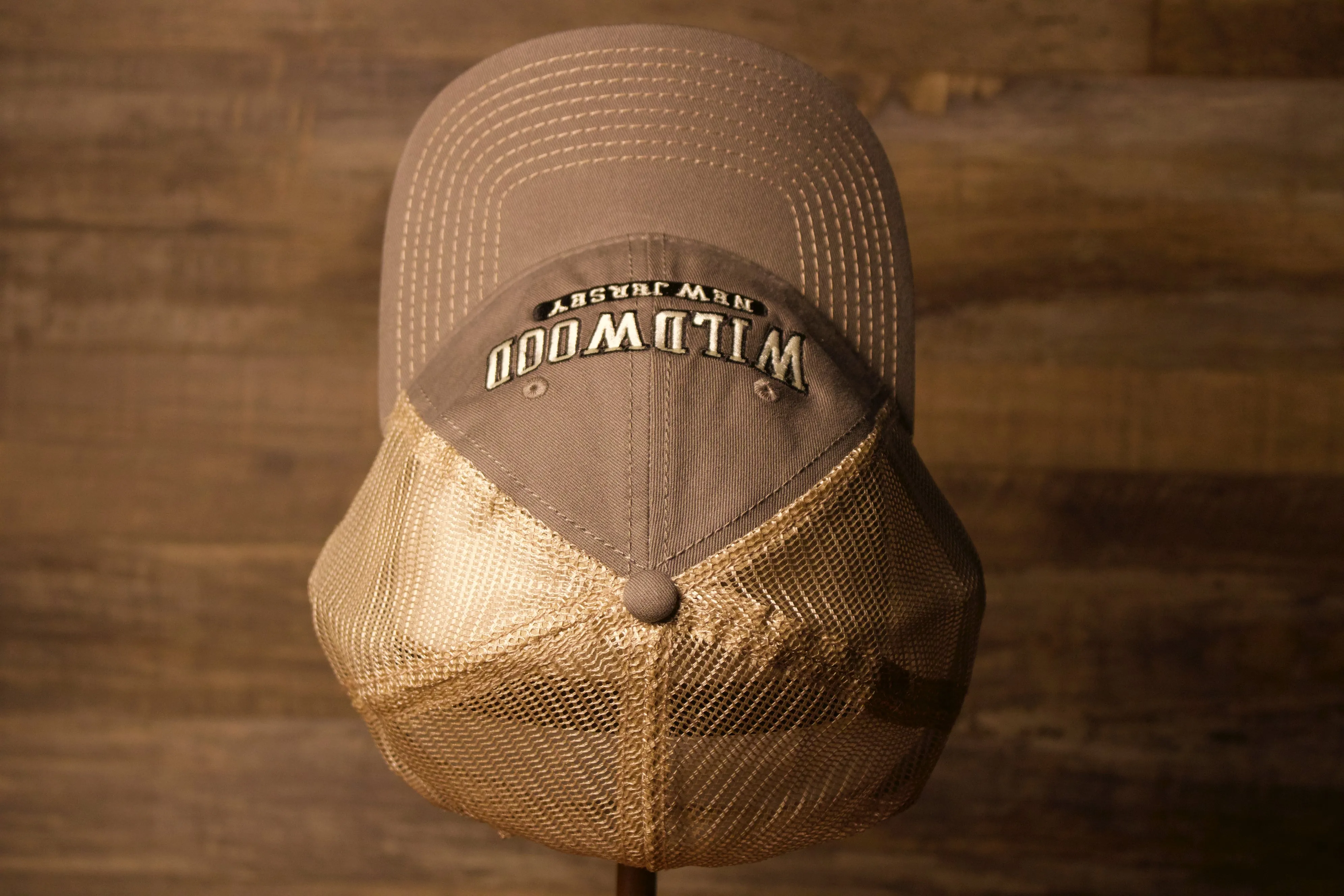 Wildwood New Jersey Charcoal / Khaki Mesh-Back Trucker Hat