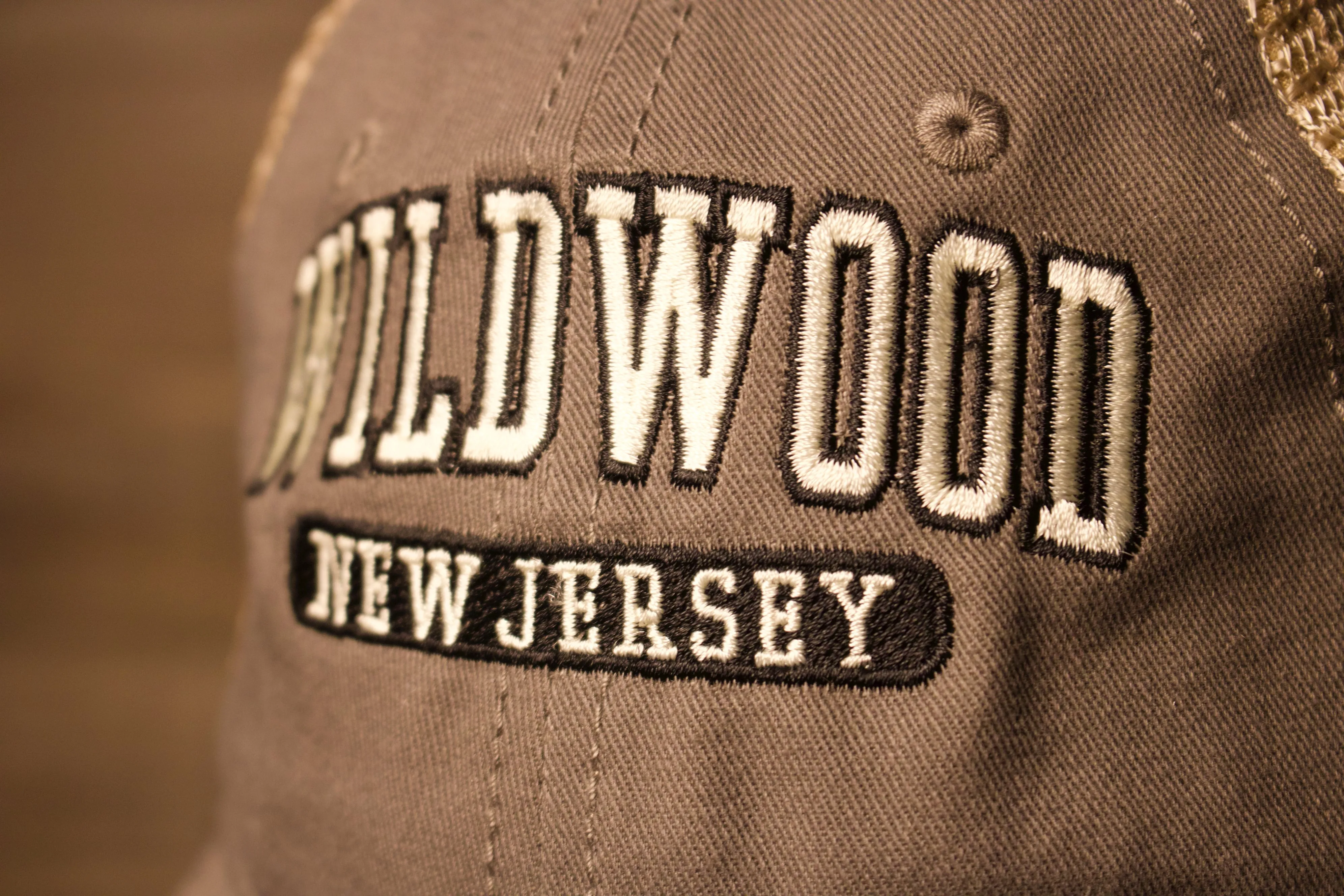 Wildwood New Jersey Charcoal / Khaki Mesh-Back Trucker Hat