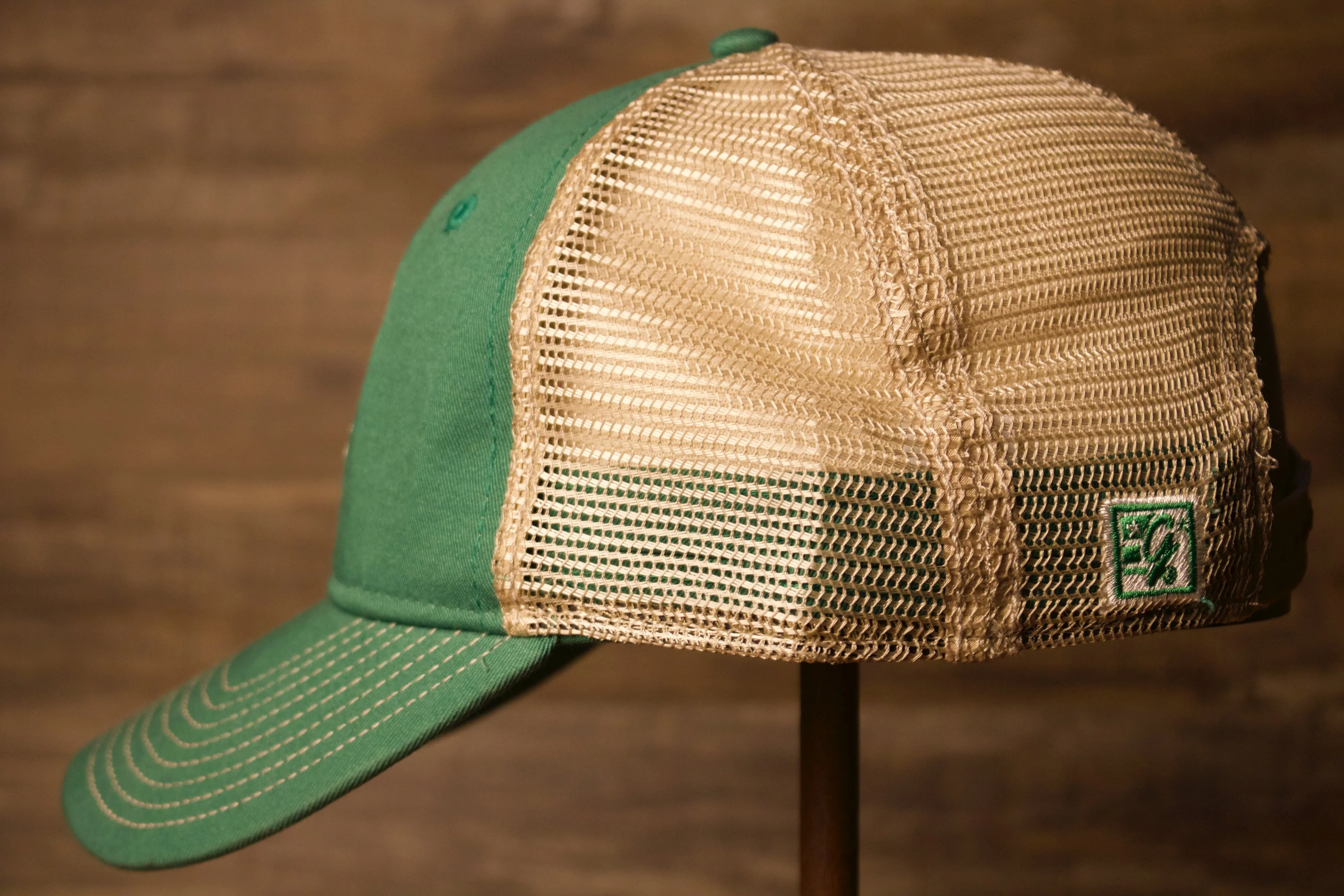 Wildwood New Jersey Kelly Green / Khaki Mesh-Back Trucker Hat