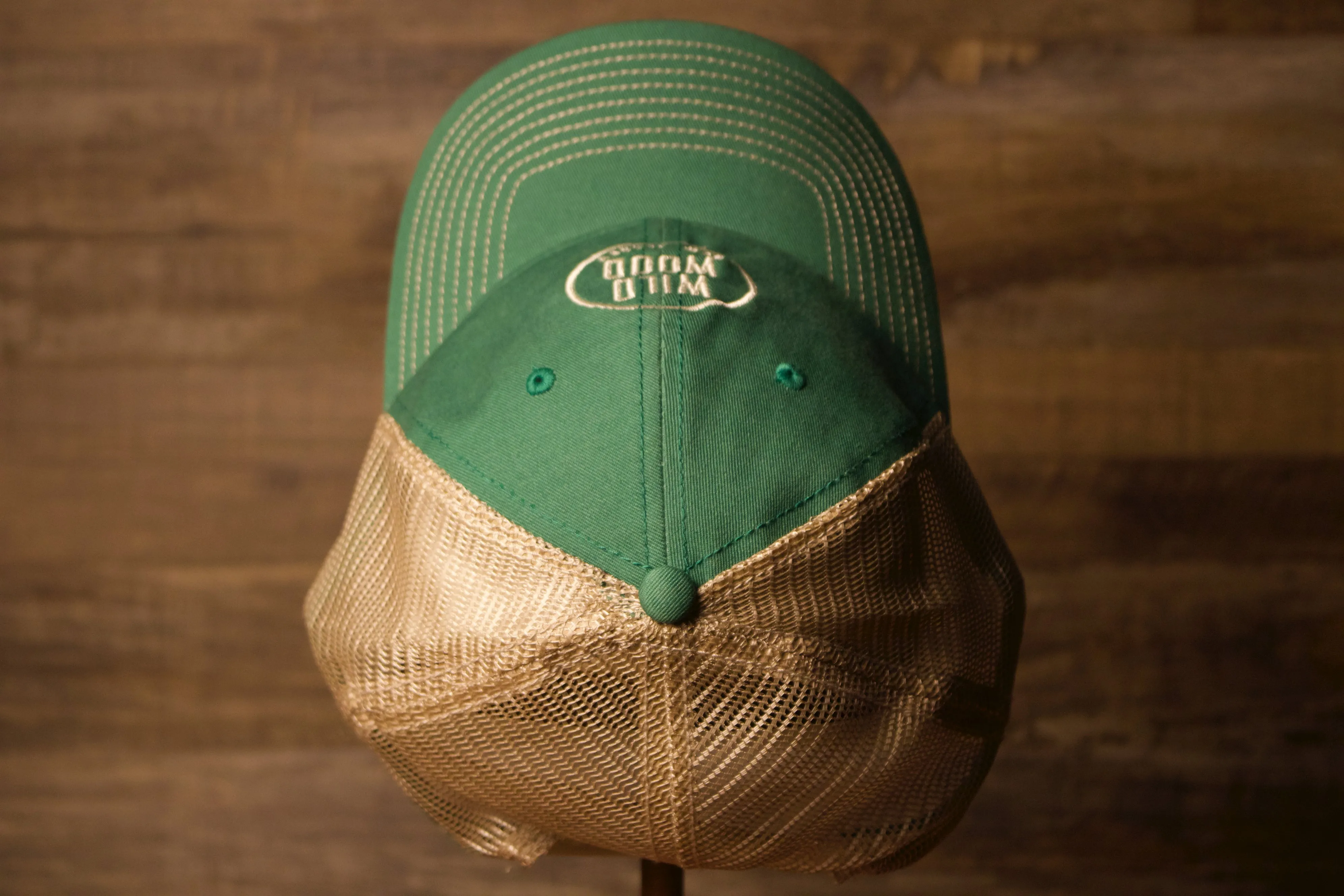 Wildwood New Jersey Kelly Green / Khaki Mesh-Back Trucker Hat