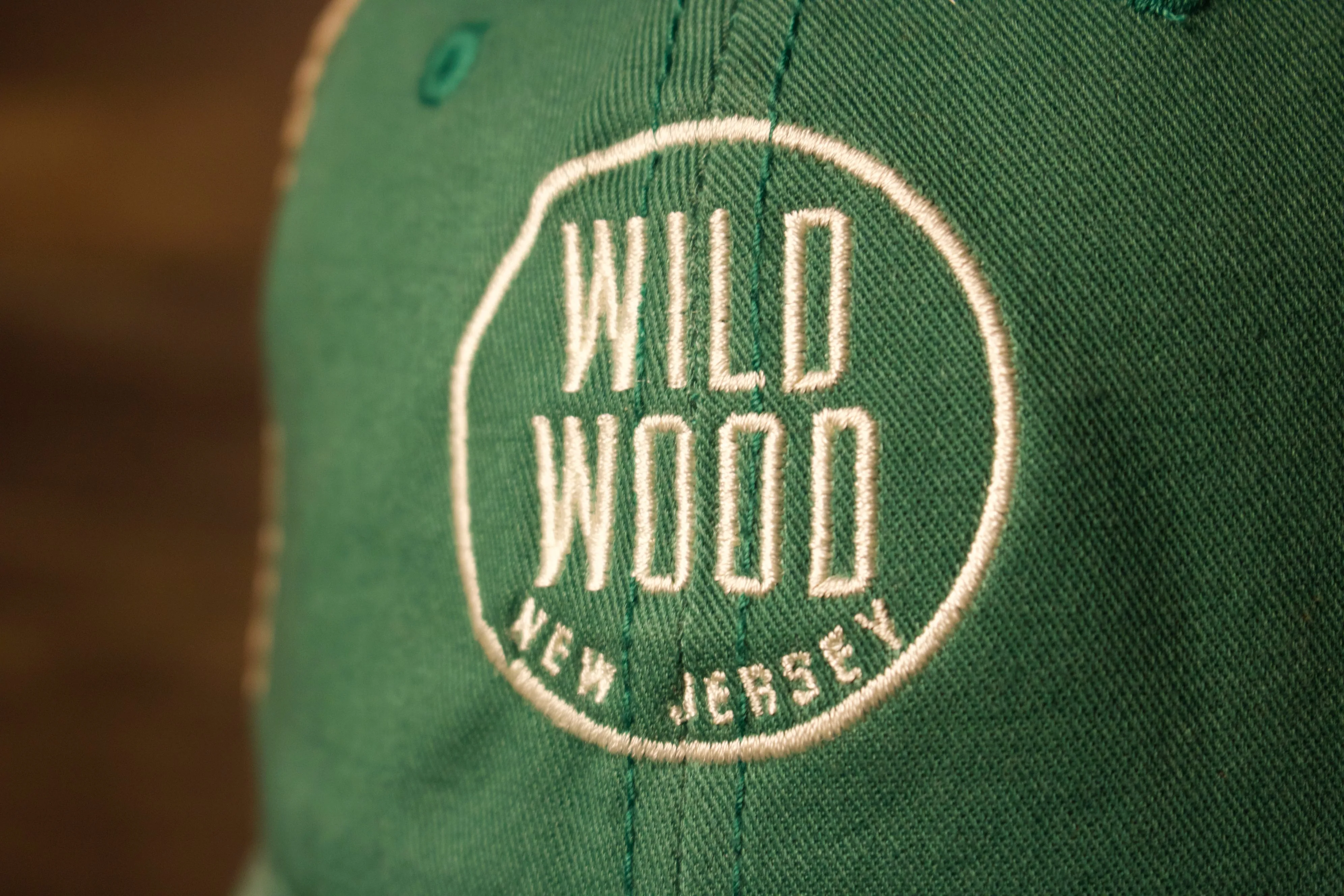 Wildwood New Jersey Kelly Green / Khaki Mesh-Back Trucker Hat