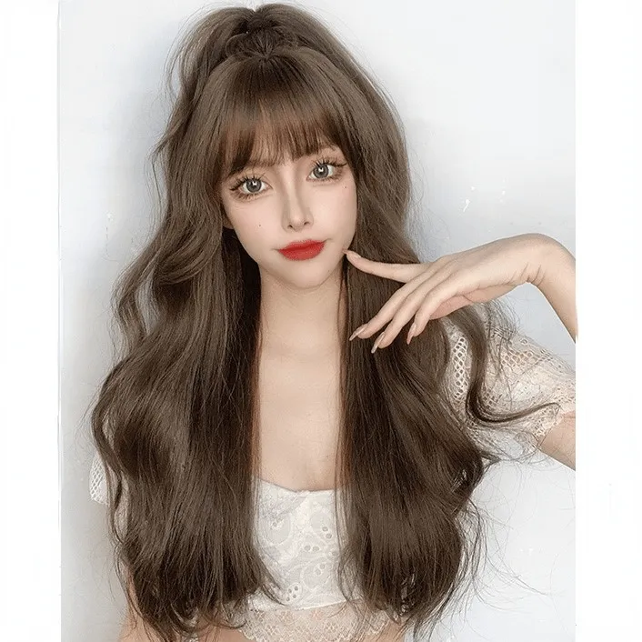 Women's Deep Wave Long Synthetics Hair Wig