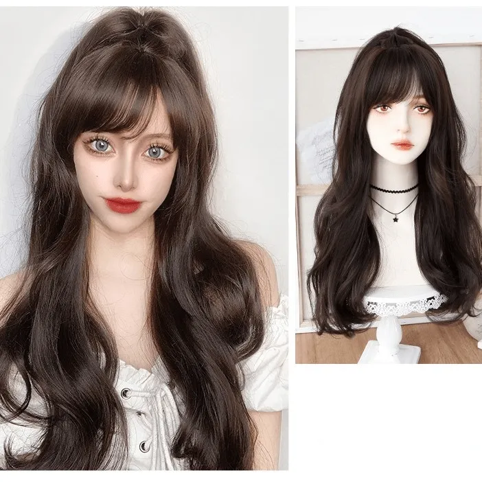 Women's Deep Wave Long Synthetics Hair Wig